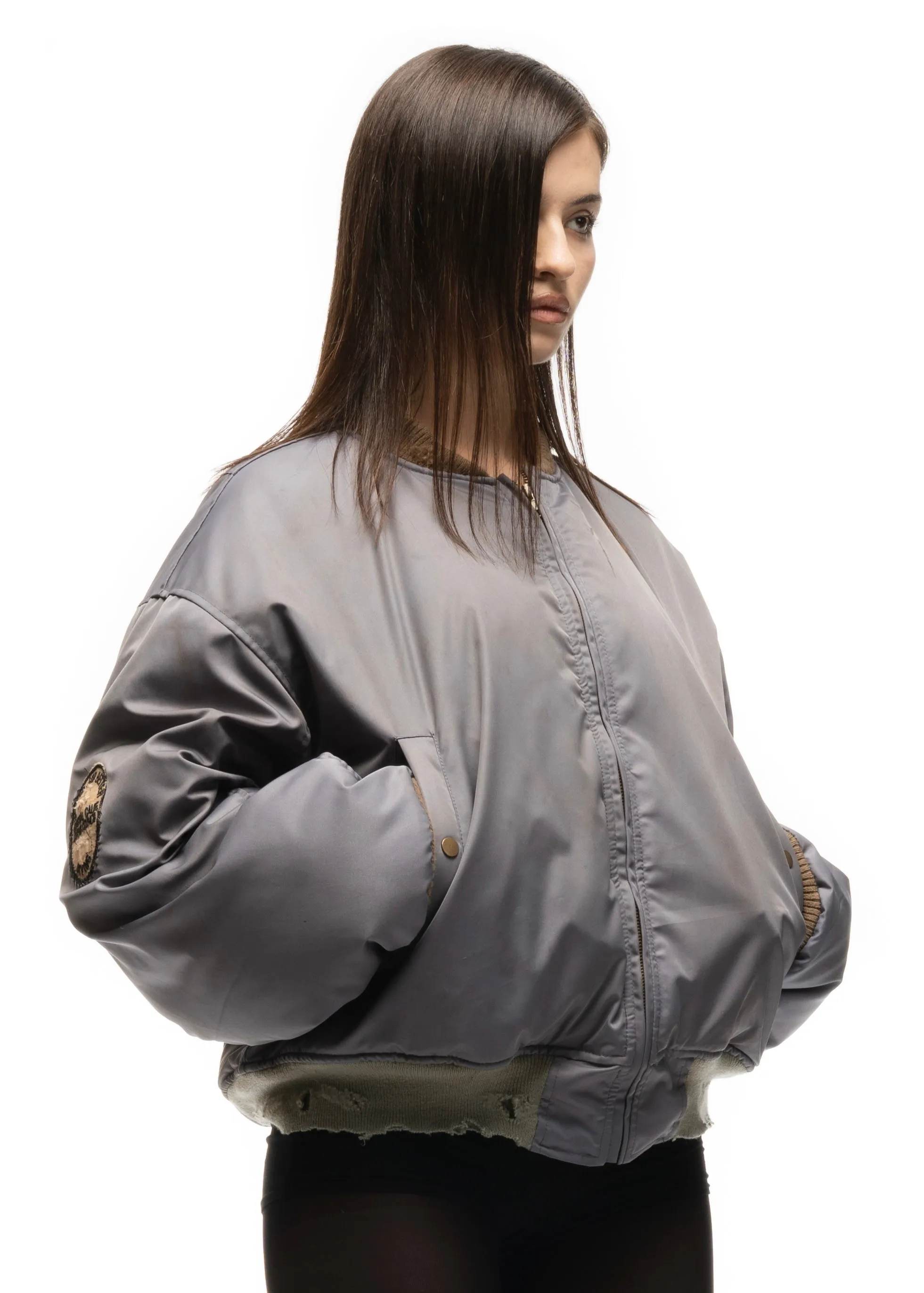 REVERSIBLE DIVING BOMBER JACKET FEMALE sold by NO/FAITH STUDIOS product image thumbnail 2