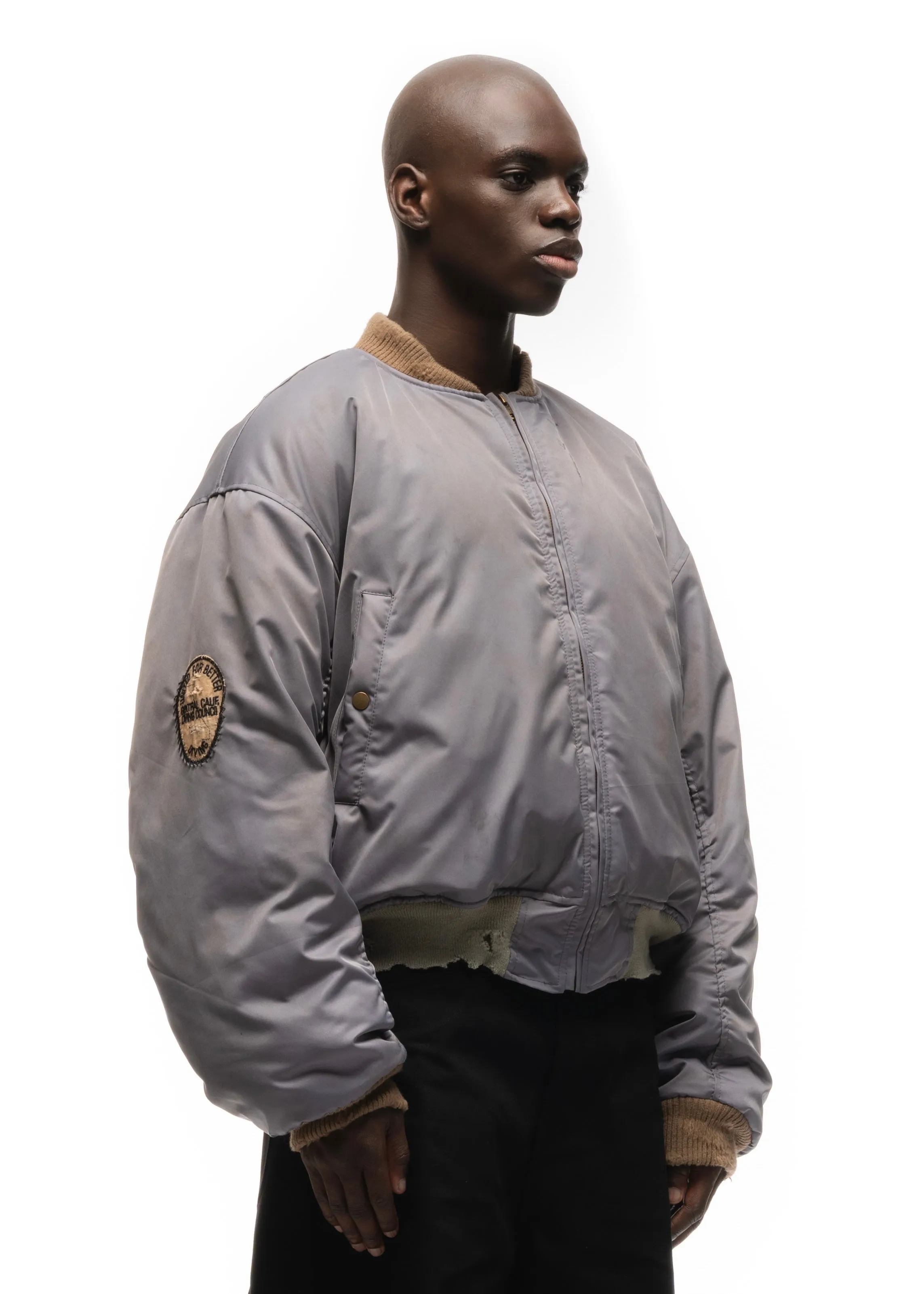REVERSIBLE DIVING BOMBER JACKET sold by NO/FAITH STUDIOS product image thumbnail 3