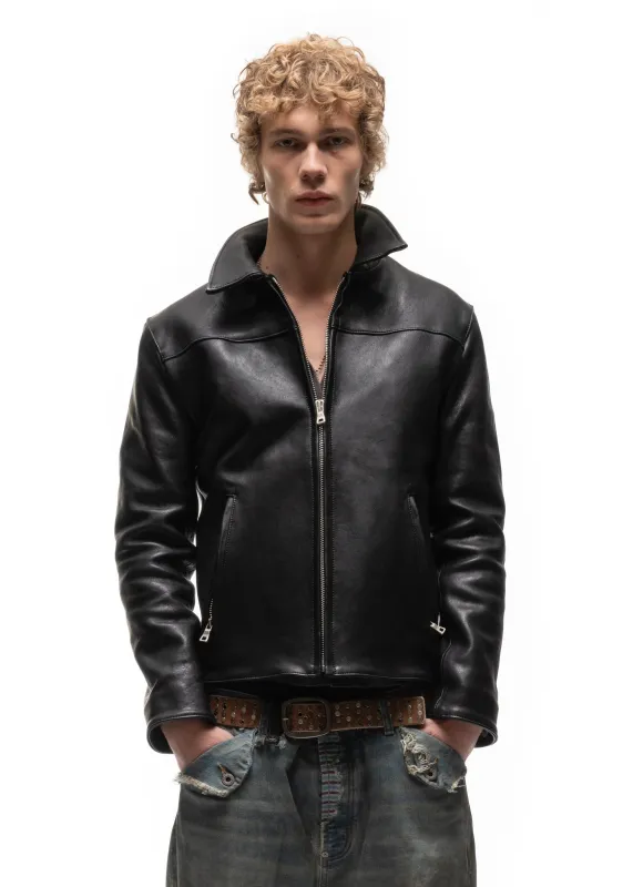 BIKER ONE CUT LEATHER JACKET sold by NO/FAITH STUDIOS