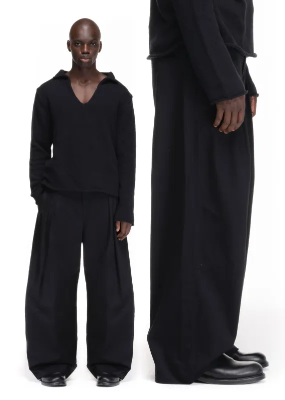 NFS PLEATED SUIT PANTS BLACK made by NO/FAITH STUDIOS