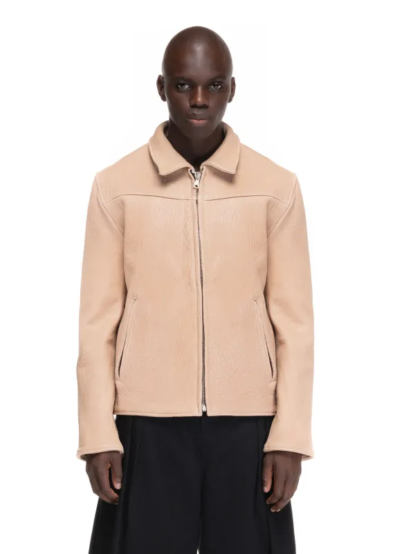 BIKER ONE CUT LEATHER BEIGE sold by NO/FAITH STUDIOS