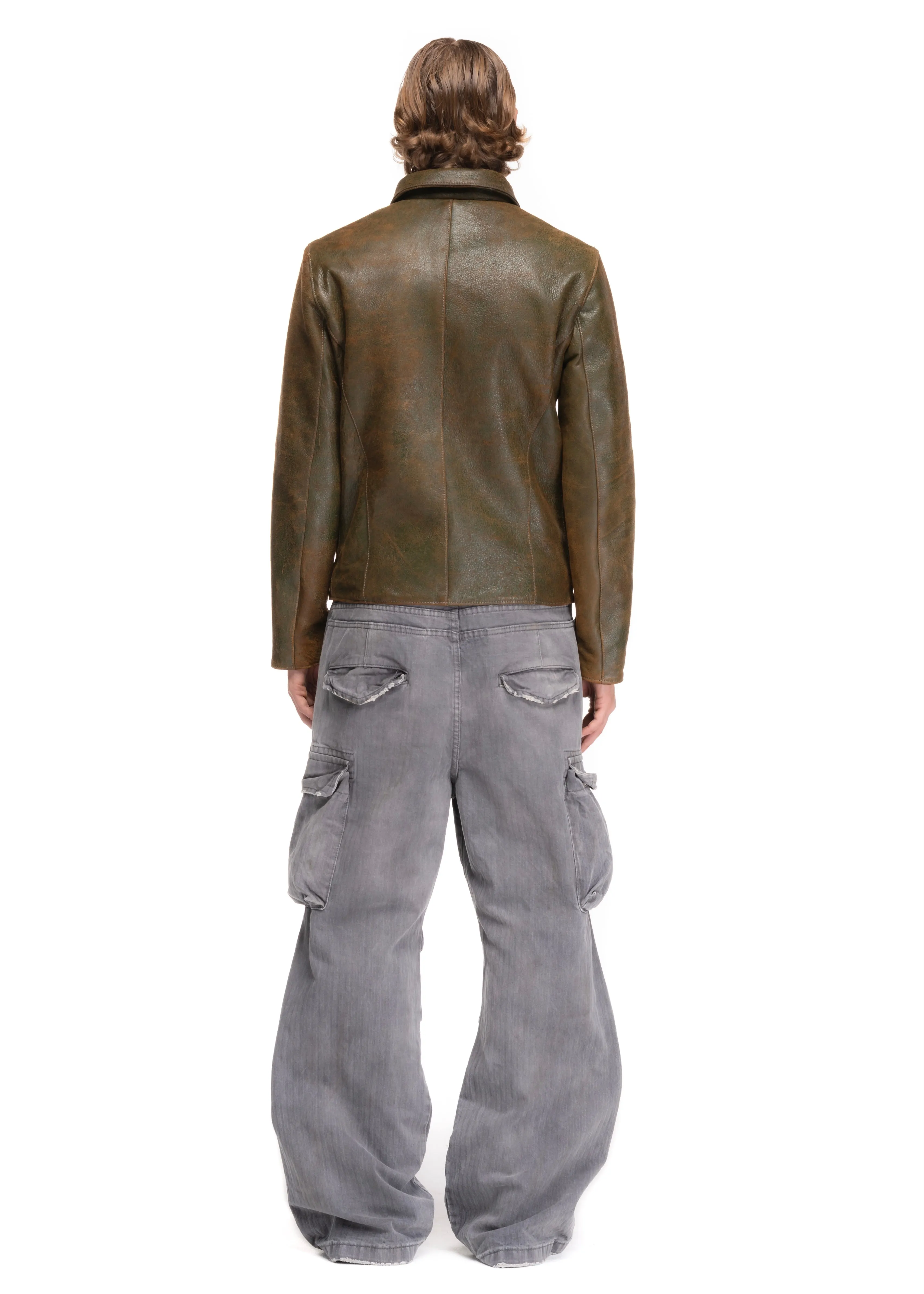 BIKER ONE CUT LEATHER GREEN sold by NO/FAITH STUDIOS product image thumbnail 5