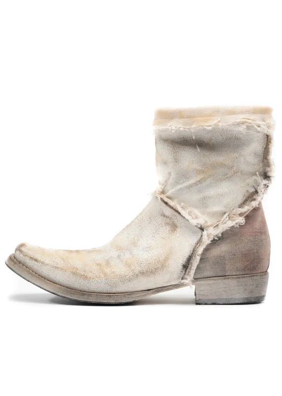 TEXAN BOOTS FLAG BEIGE USED sold by NO/FAITH STUDIOS