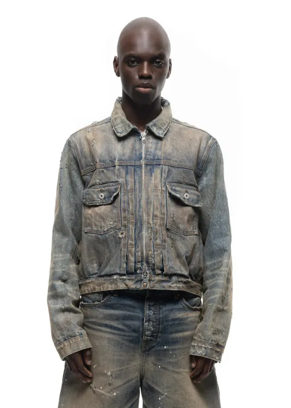 JAPANESE DUST SELVEDGE TRUCKER JACKET sold by NO/FAITH STUDIOS