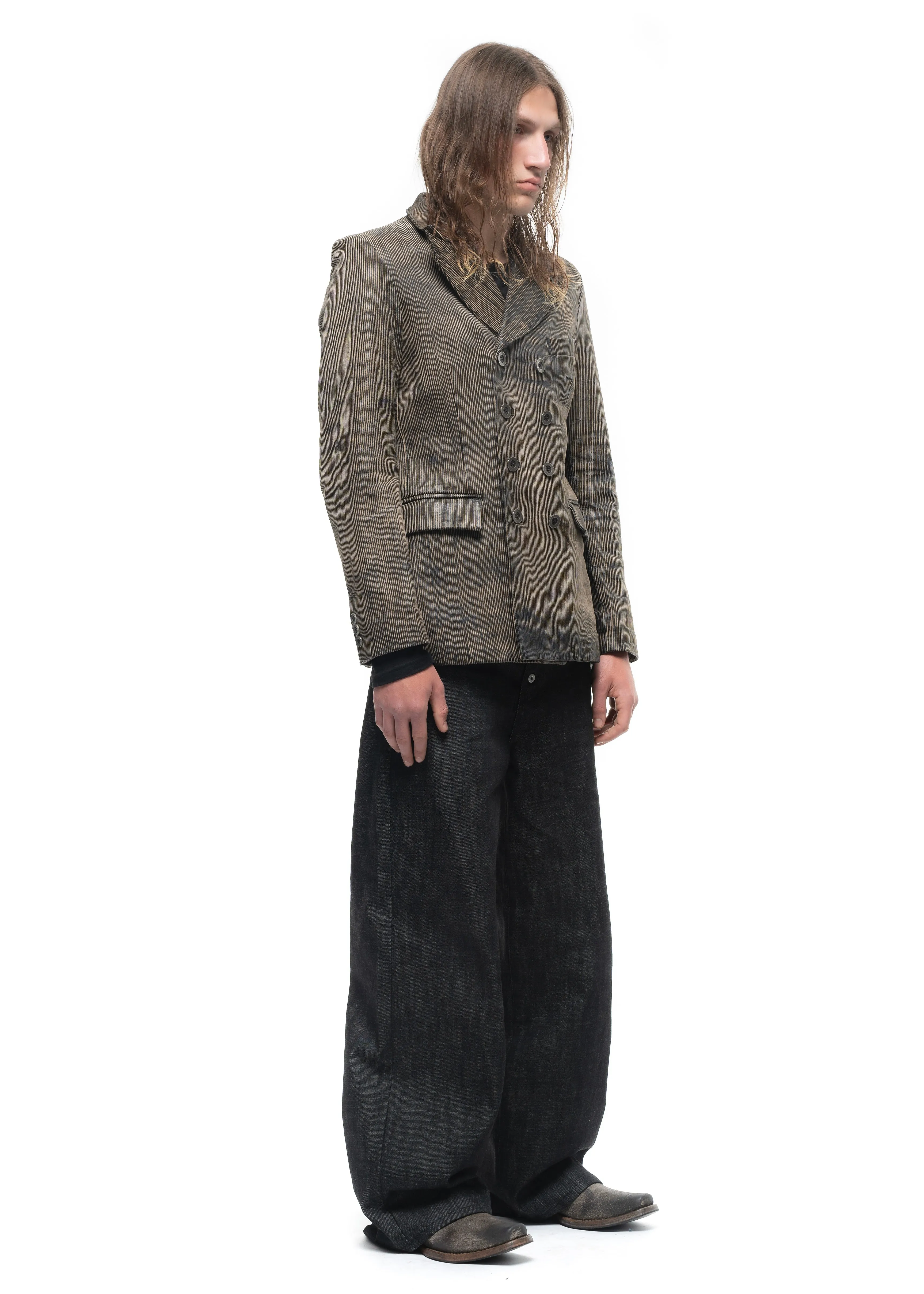 CORDUROY LEATHER BLAZER sold by NO/FAITH STUDIOS product image thumbnail 2