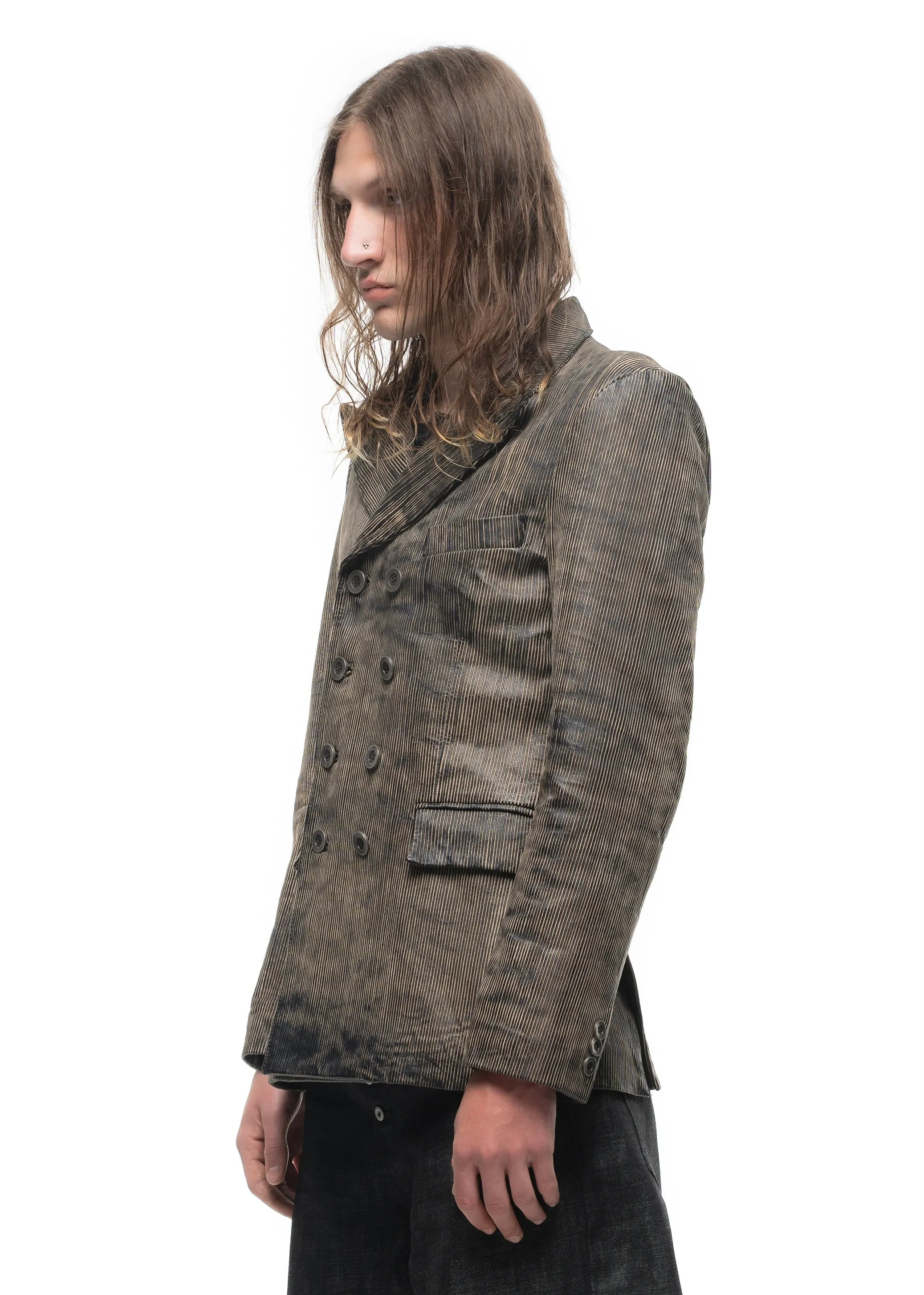 CORDUROY LEATHER BLAZER sold by NO/FAITH STUDIOS product image thumbnail 3