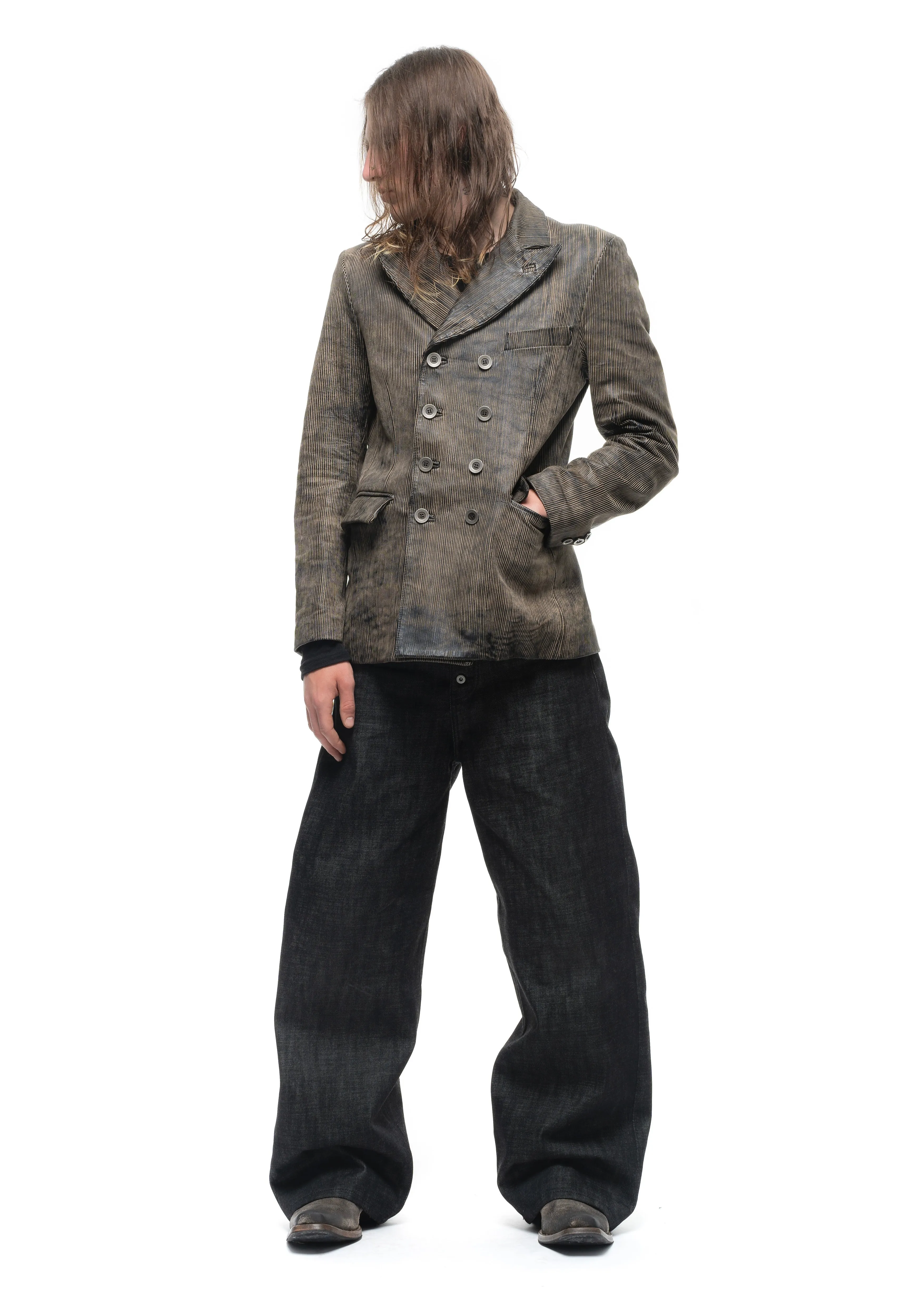 CORDUROY LEATHER BLAZER sold by NO/FAITH STUDIOS product image thumbnail 5