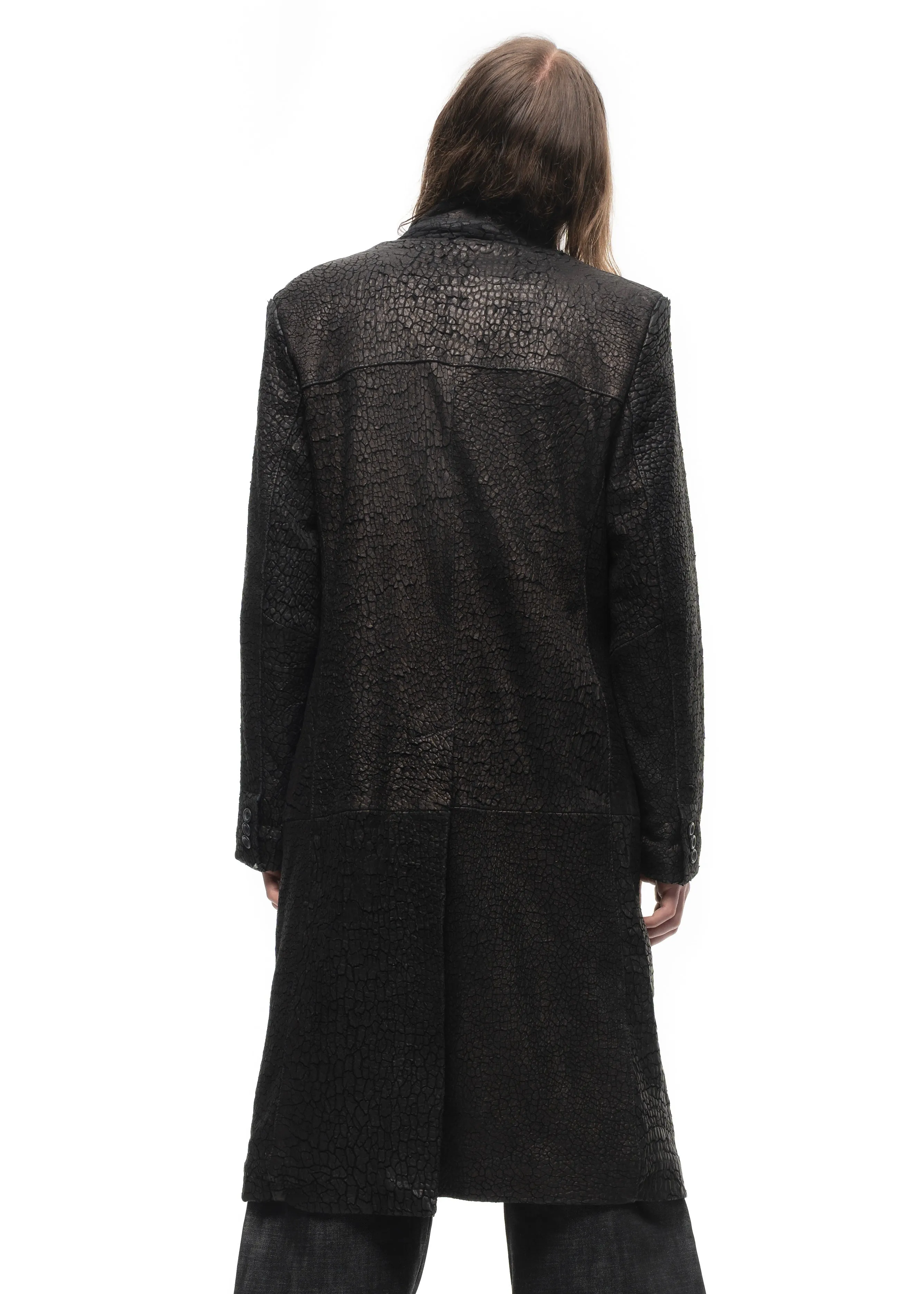 DRIED OCEAN LEATHER COAT sold by NO/FAITH STUDIOS product image thumbnail 5
