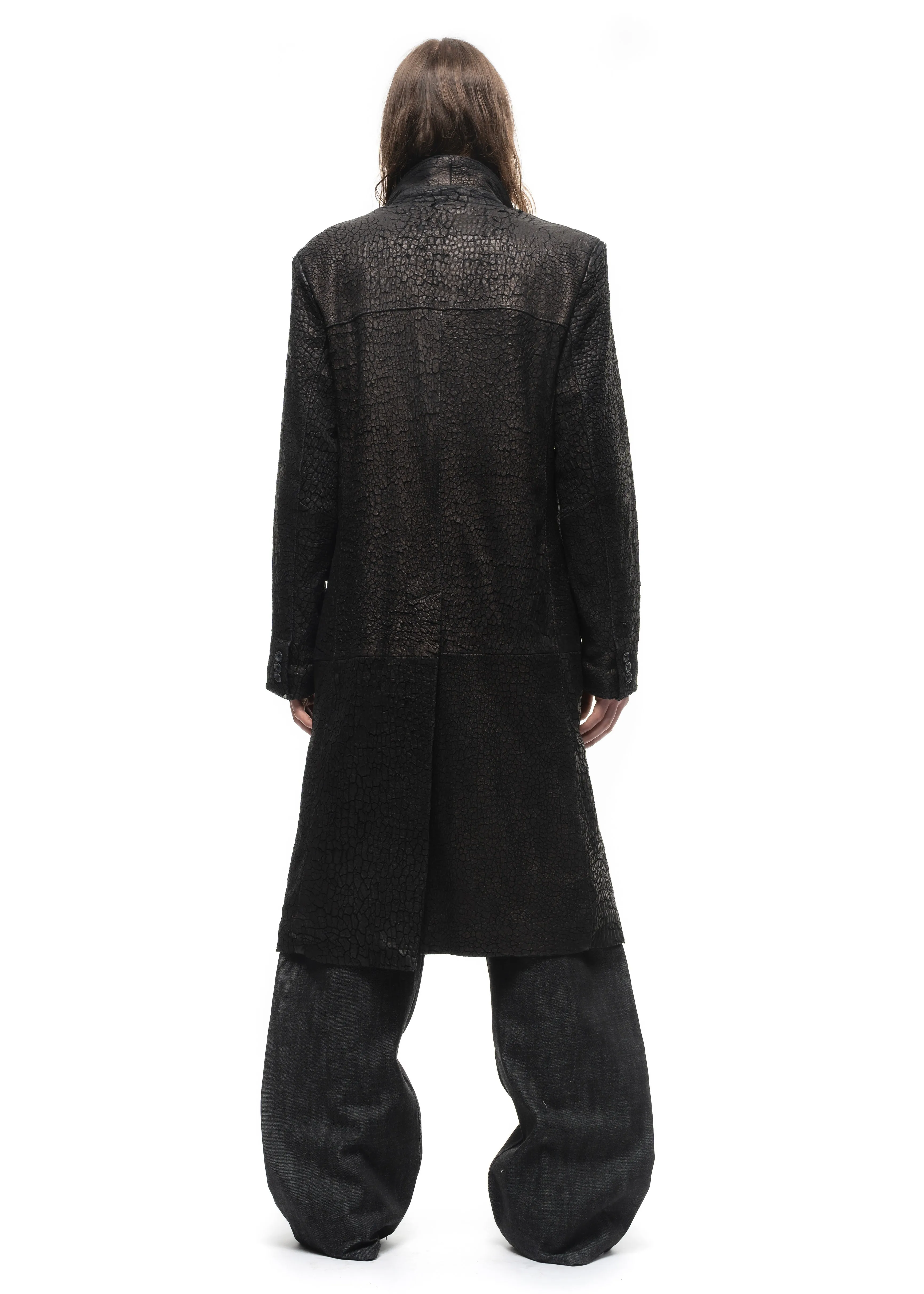 DRIED OCEAN LEATHER COAT sold by NO/FAITH STUDIOS product image thumbnail 3