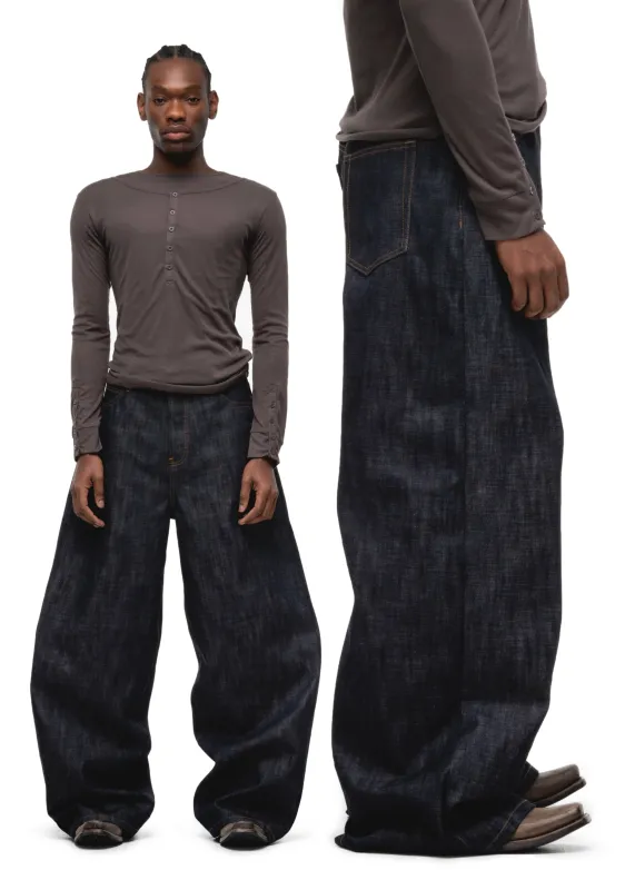 RAW DENIM JAPANESE ULTRA LOOSE FIT BLUE sold by NO/FAITH STUDIOS