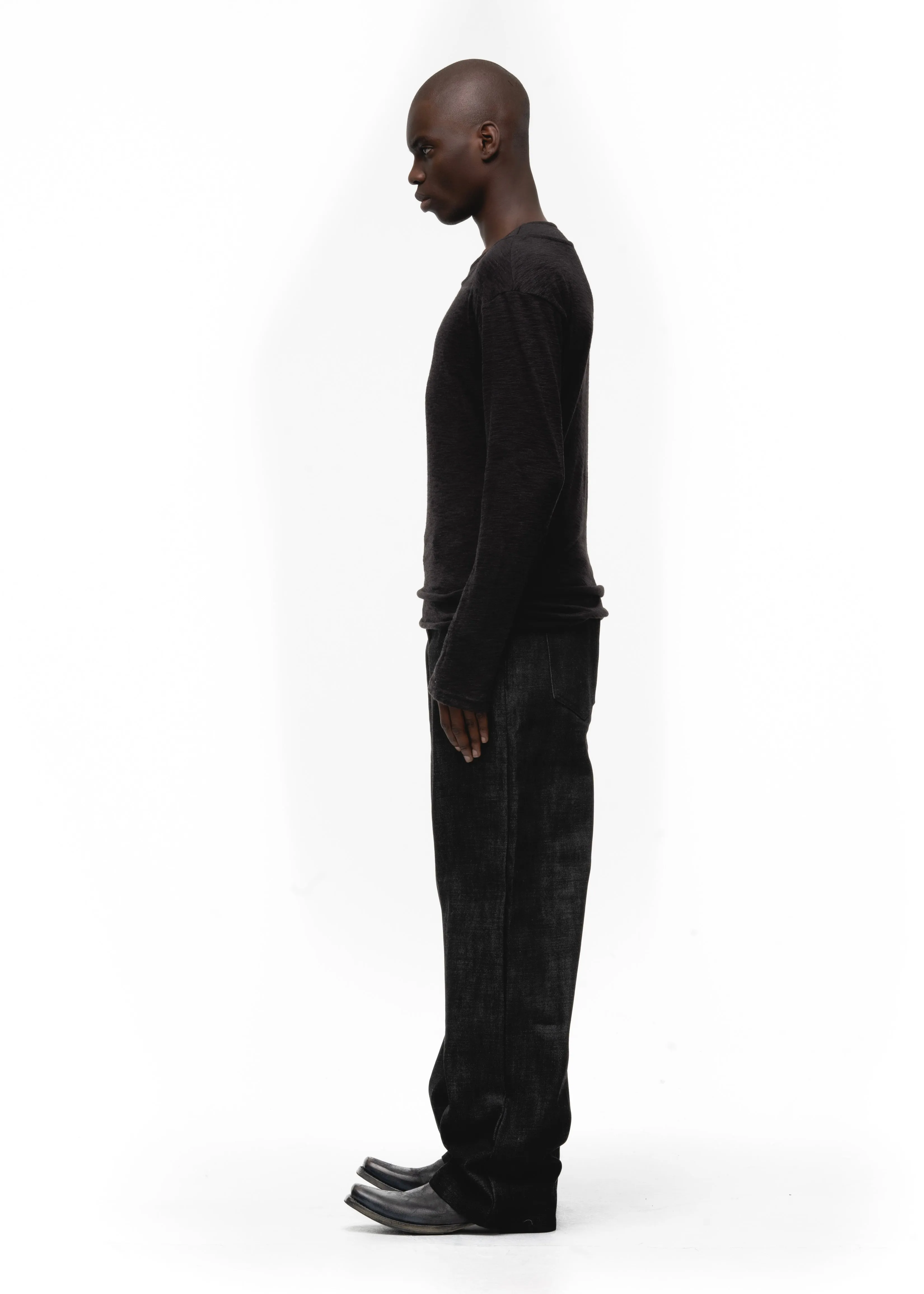 RAW DENIM JAPANESE REGULAR FIT BLACK sold by NO/FAITH STUDIOS product image thumbnail 4