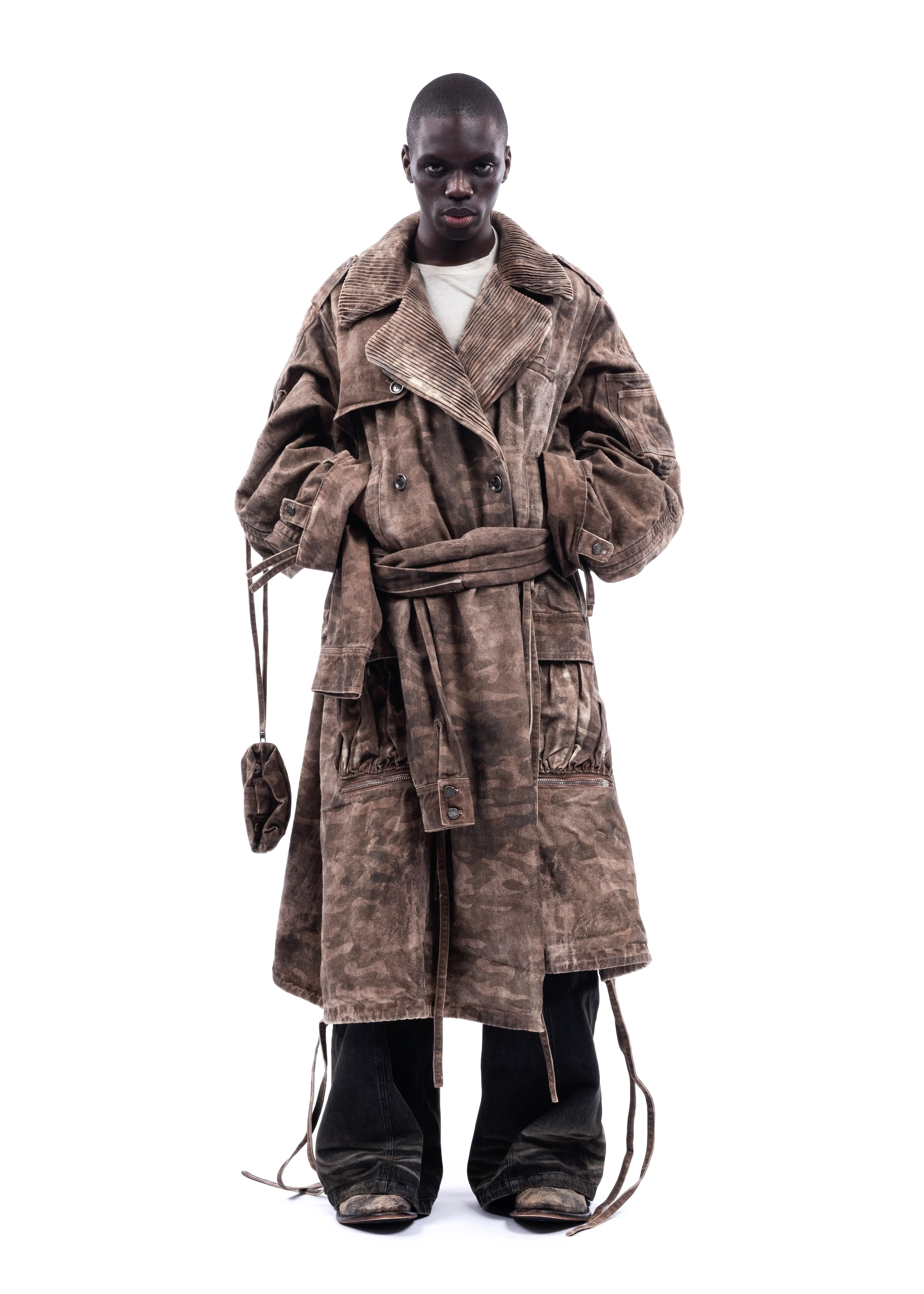 DENIM NFS CAMO COAT sold by NO/FAITH STUDIOS product image thumbnail 2