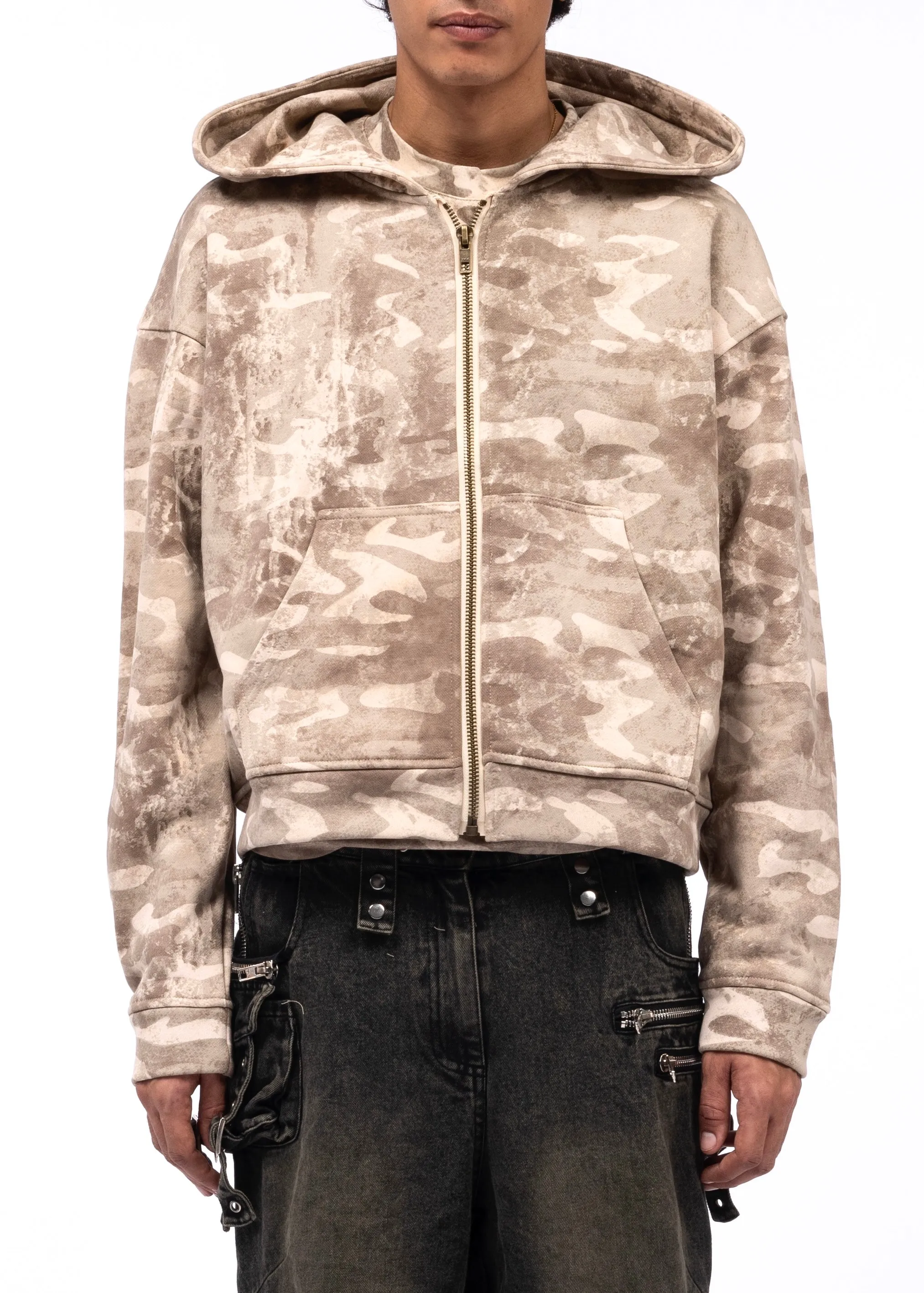 CAMO MONOGRAM ZIP JACKET sold by NO/FAITH STUDIOS product image thumbnail 2