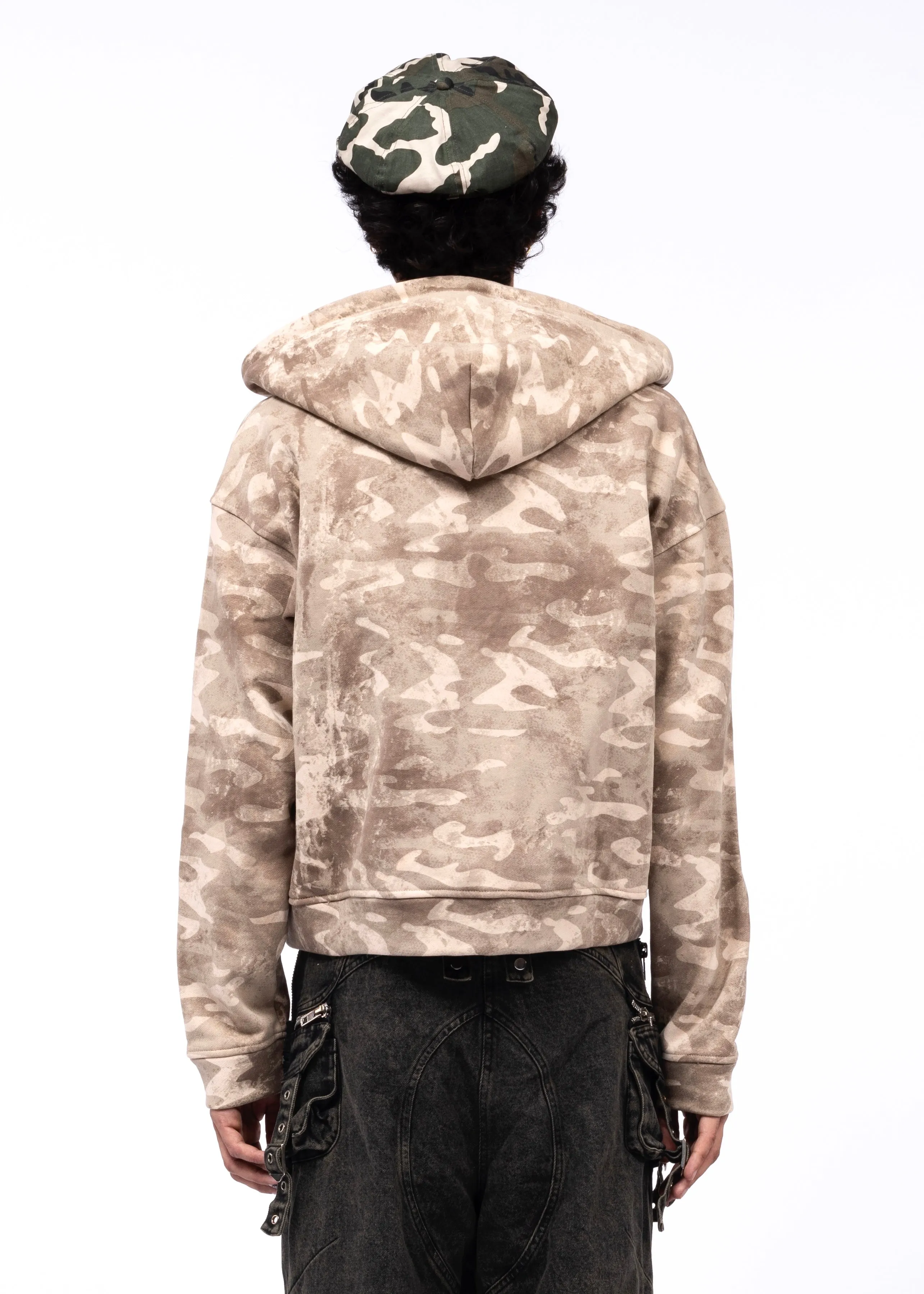 CAMO MONOGRAM ZIP JACKET sold by NO/FAITH STUDIOS product image thumbnail 4