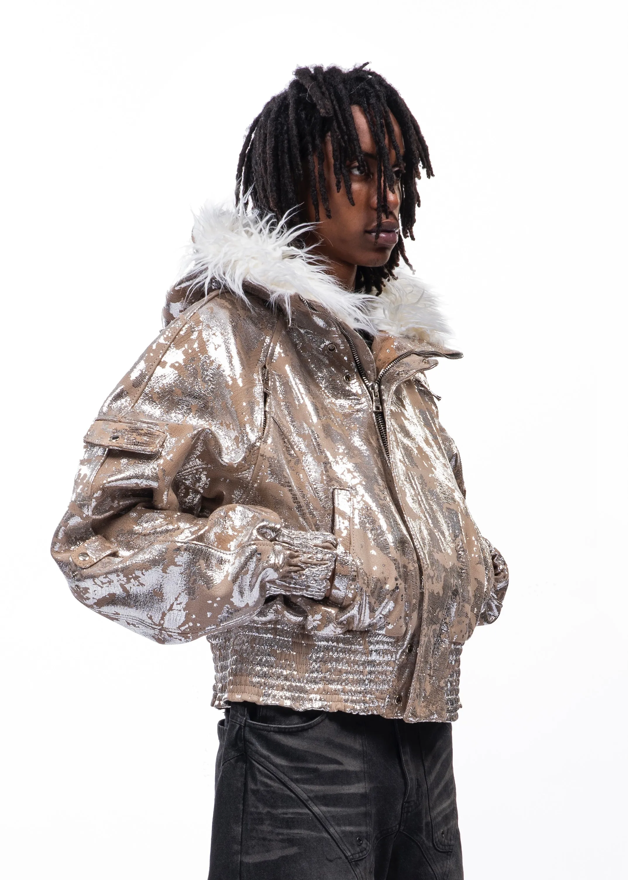 ASTRO FUR JACKET CAMOU LEATHER sold by NO/FAITH STUDIOS