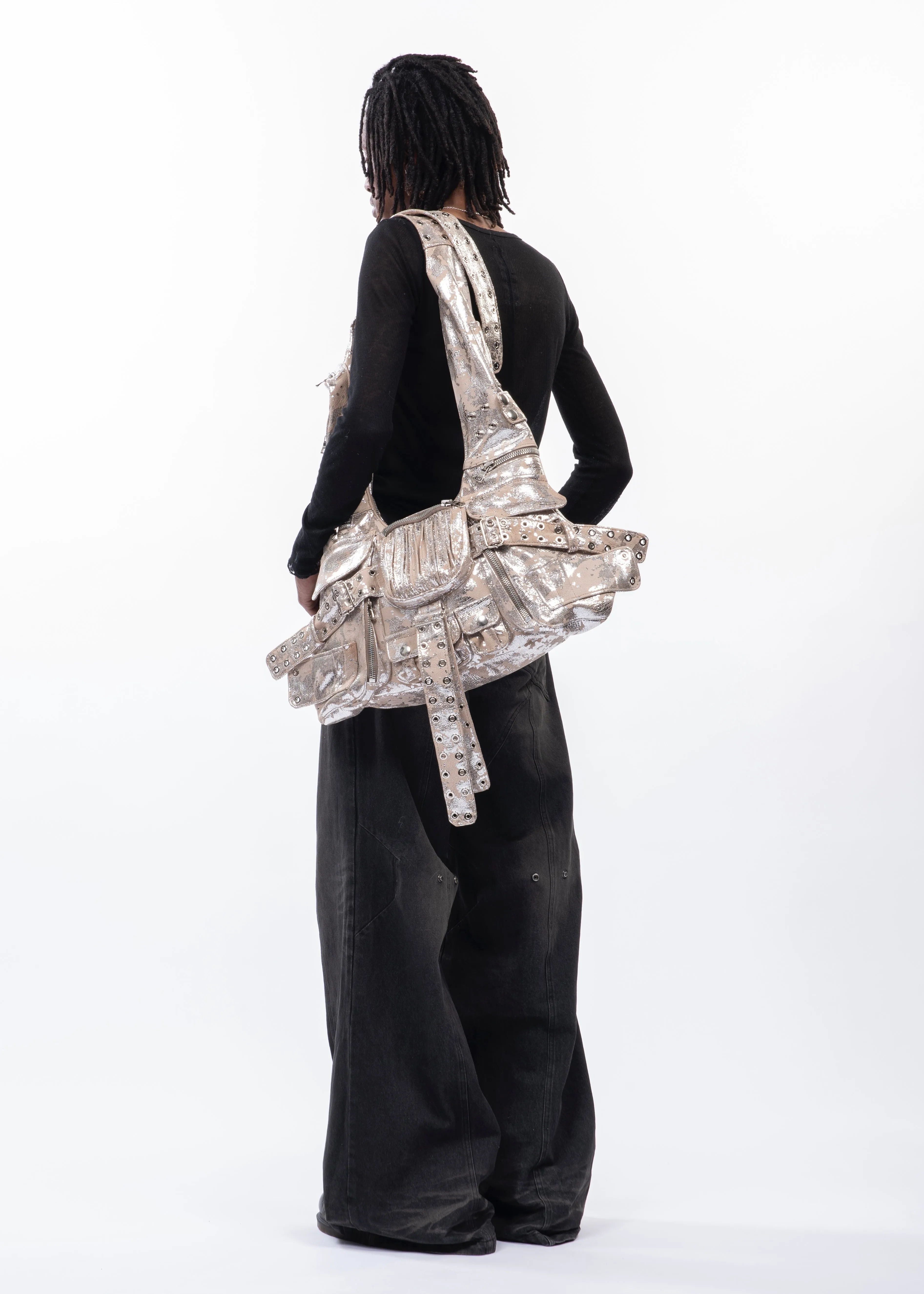 MULTIPOCKET BAG CAMO LEATHER 004 sold by NO/FAITH STUDIOS product image thumbnail 5