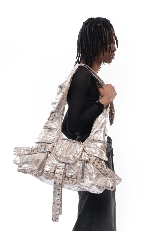 MULTIPOCKET BAG CAMO LEATHER 004 made by NO/FAITH STUDIOS