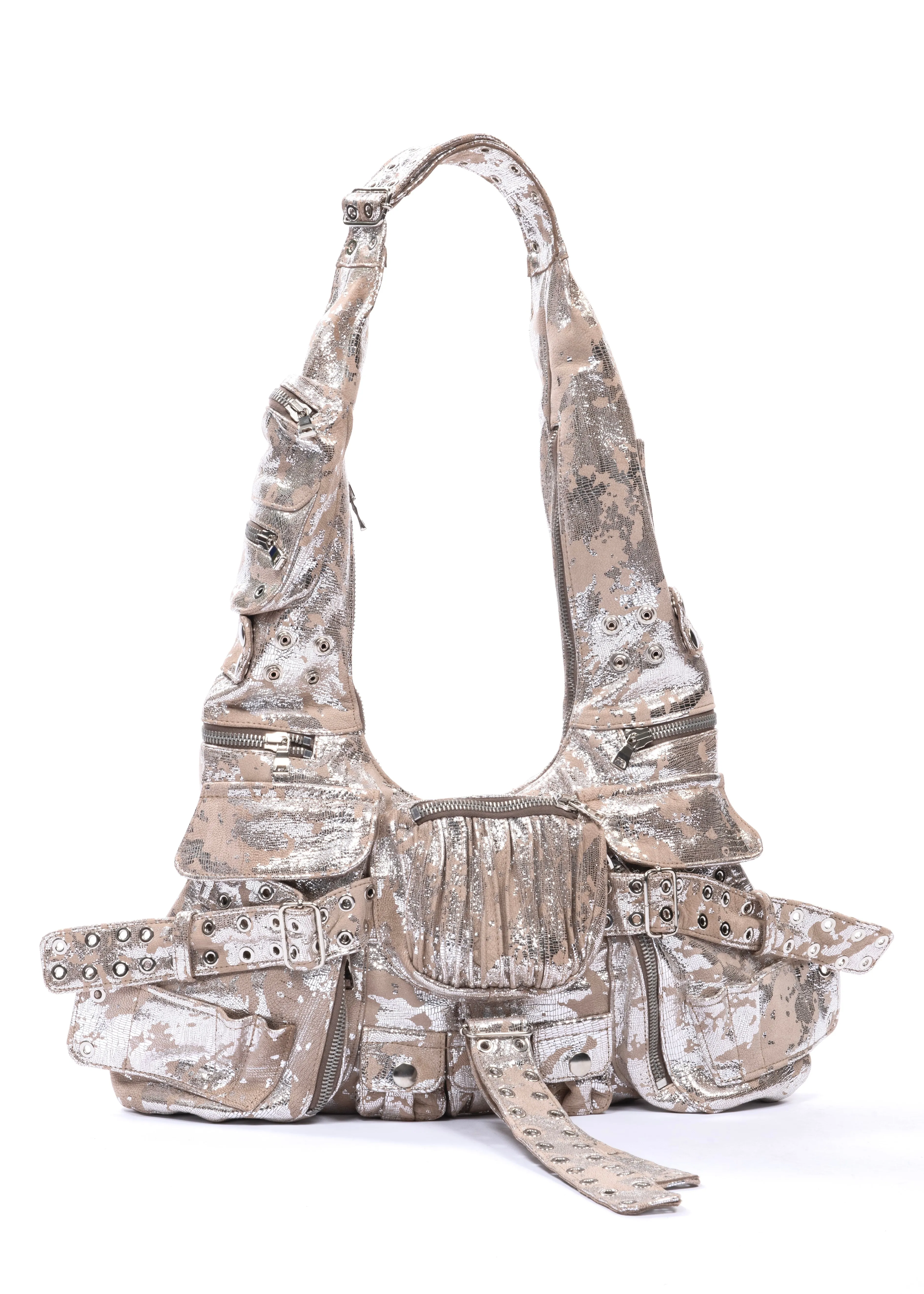 MULTIPOCKET BAG CAMO LEATHER 004 sold by NO/FAITH STUDIOS product image thumbnail 2