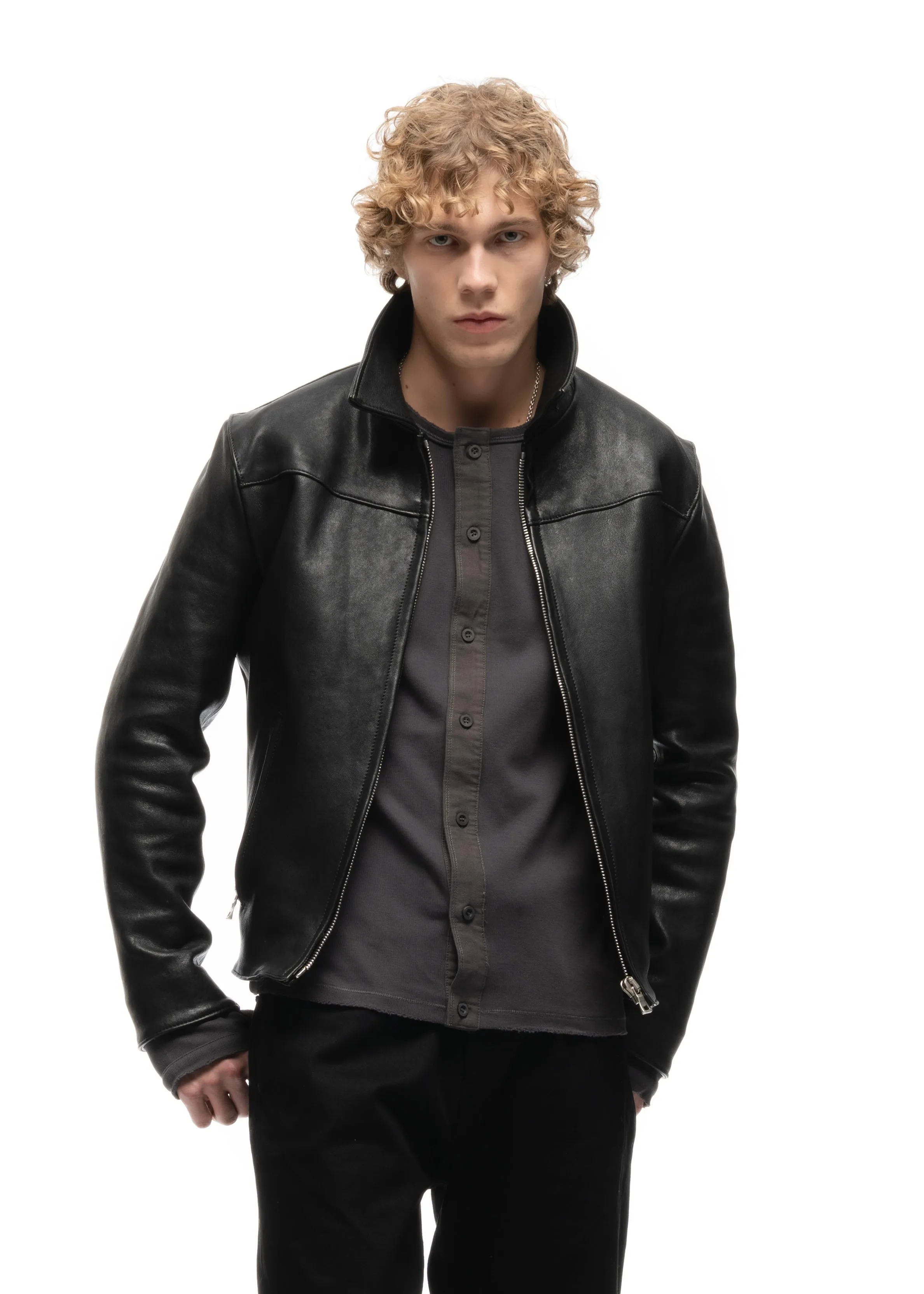 JAPANESE BUTTON-UP CARDIGAN STEEL GREY sold by NO/FAITH STUDIOS product image thumbnail 2