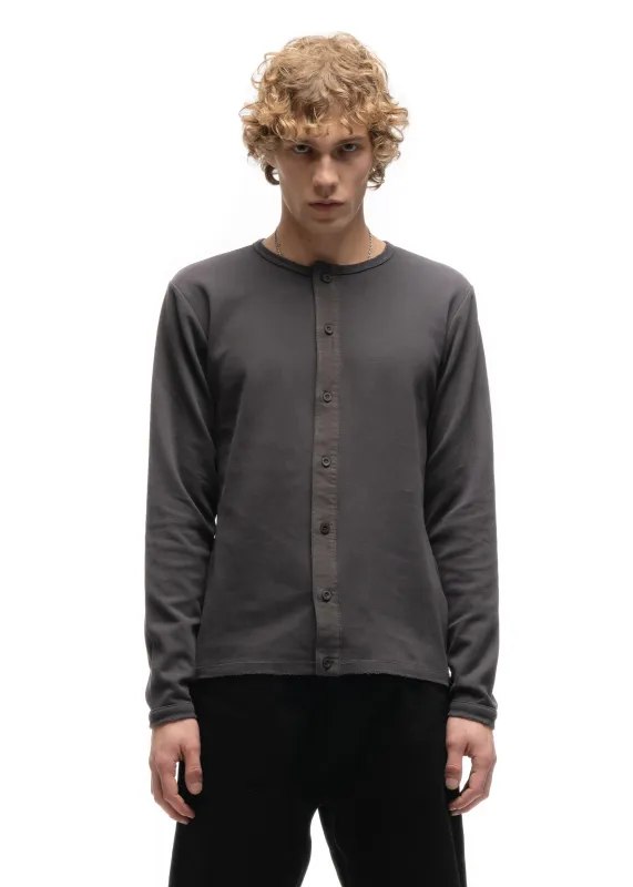 JAPANESE BUTTON-UP CARDIGAN STEEL GREY sold by NO/FAITH STUDIOS