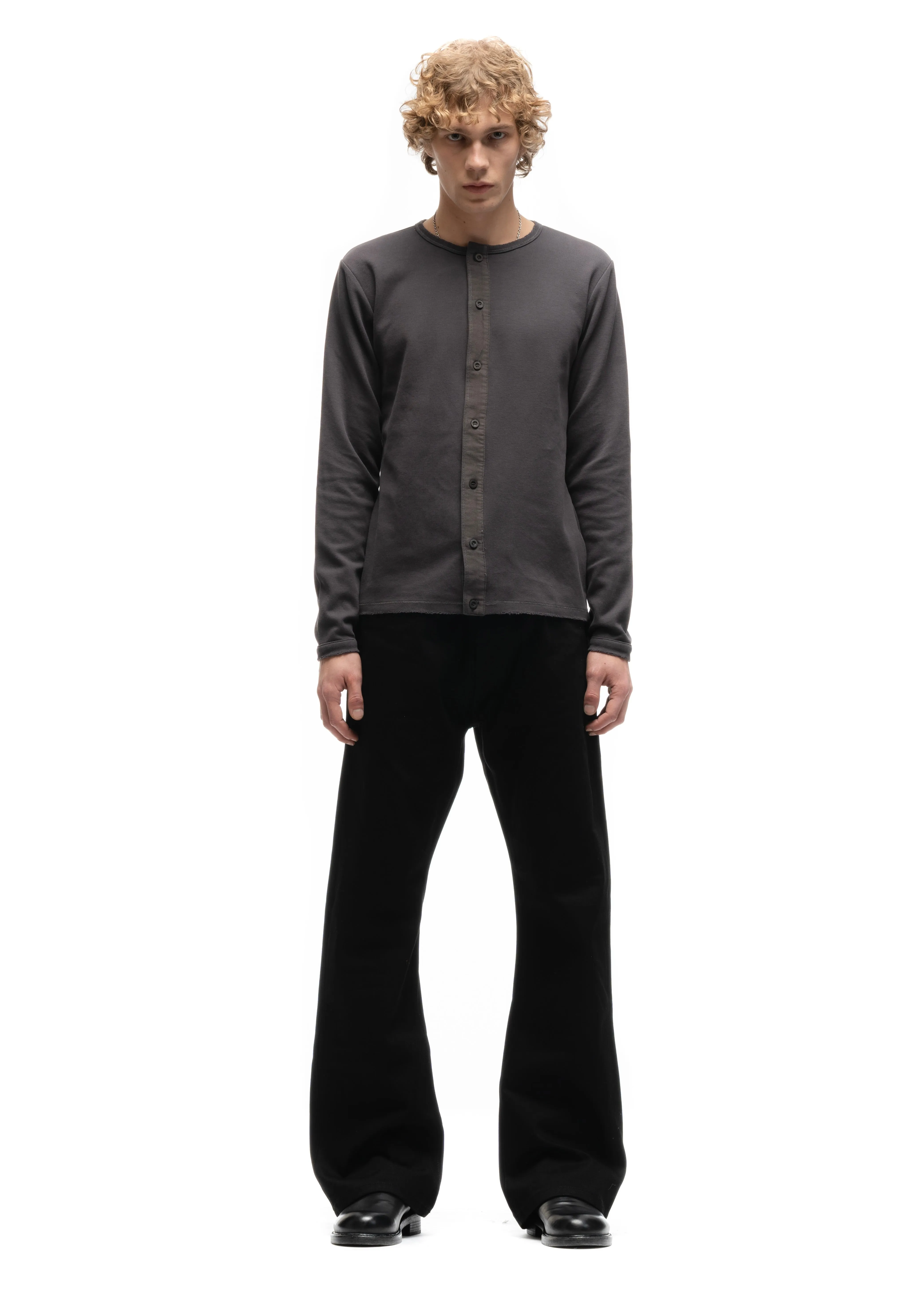 JAPANESE BUTTON-UP CARDIGAN STEEL GREY sold by NO/FAITH STUDIOS product image thumbnail 3