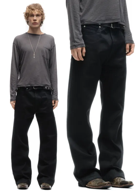 JAPANESE SELVEDGE BOOTCUT DENIM BLACK sold by NO/FAITH STUDIOS