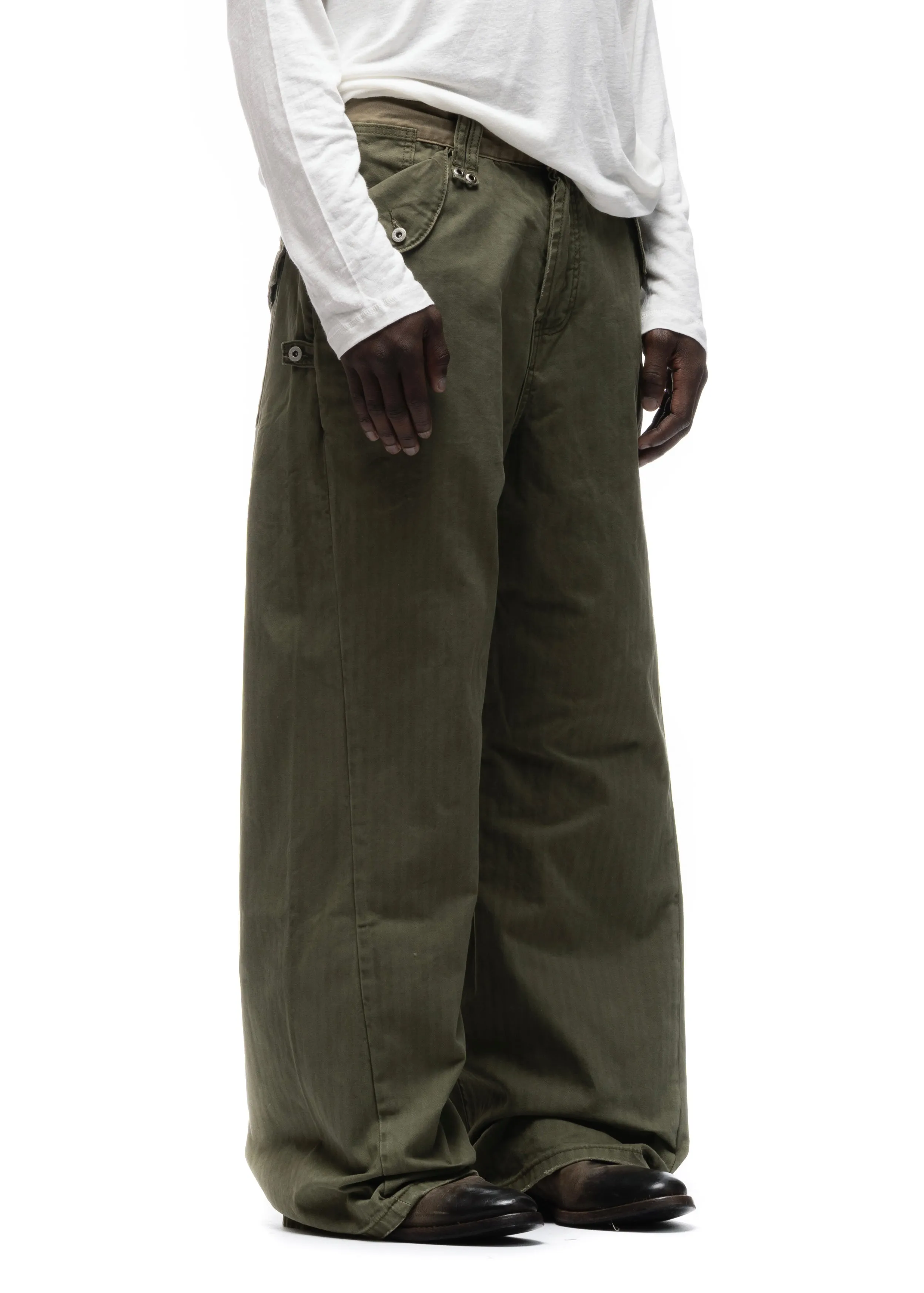 HERRINGBONE CUT KHAKI sold by NO/FAITH STUDIOS product image thumbnail 3