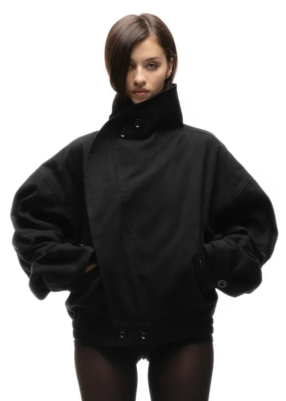 MOLESKIN JACKET BLACK FEMALE made by NO/FAITH STUDIOS