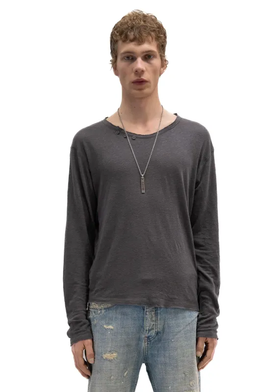 HERITAGE BUTTON-UP LONGSLEEVE GREY made by NO/FAITH STUDIOS