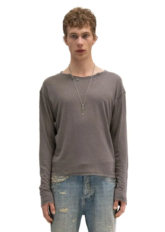 HERITAGE BUTTON-UP LONGSLEEVE TAUPE made by NO/FAITH STUDIOS