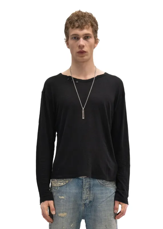 HERITAGE BUTTON-UP LONGSLEEVE BLACK made by NO/FAITH STUDIOS