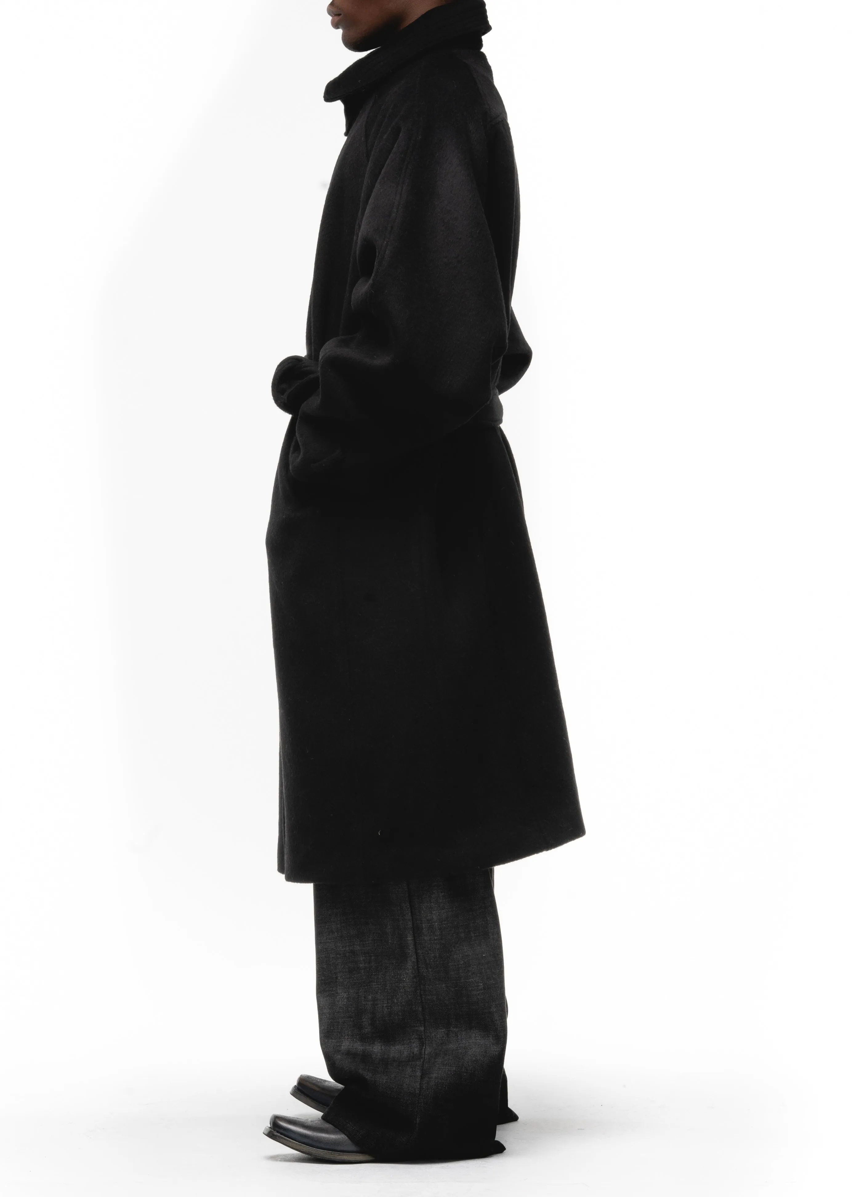 CLASSIC WOOL COAT BLACK sold by NO/FAITH STUDIOS product image thumbnail 5