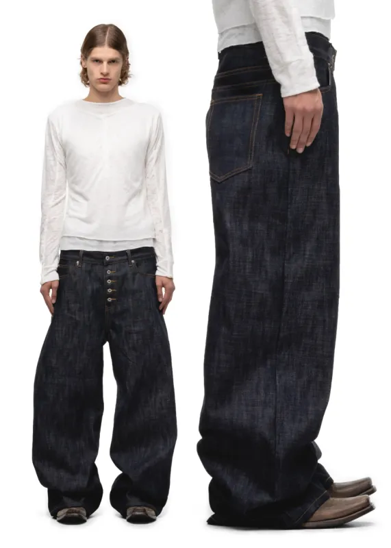 RAW DENIM JAPANESE LOOSE FIT BLUE sold by NO/FAITH STUDIOS