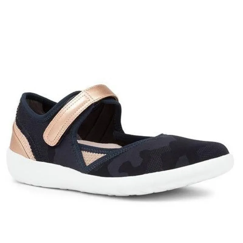 Ziera Womens Sneakers Ushery Xf Navy-Rose Gold sold by Bayside Shoe Warehouse