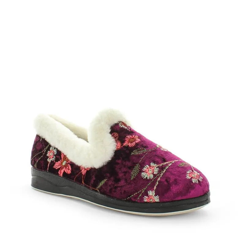Panda Emille Burgundy Embroidery sold by Bayside Shoe Warehouse