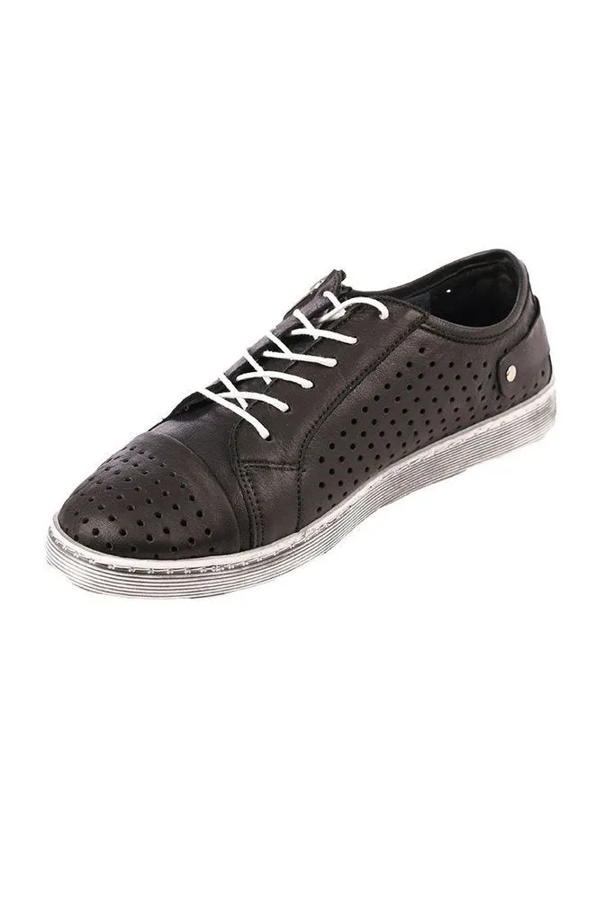 Cabello Eg17 Black Side Zip & Lace Up Sneakers sold by Bayside Shoe Warehouse product image thumbnail 2