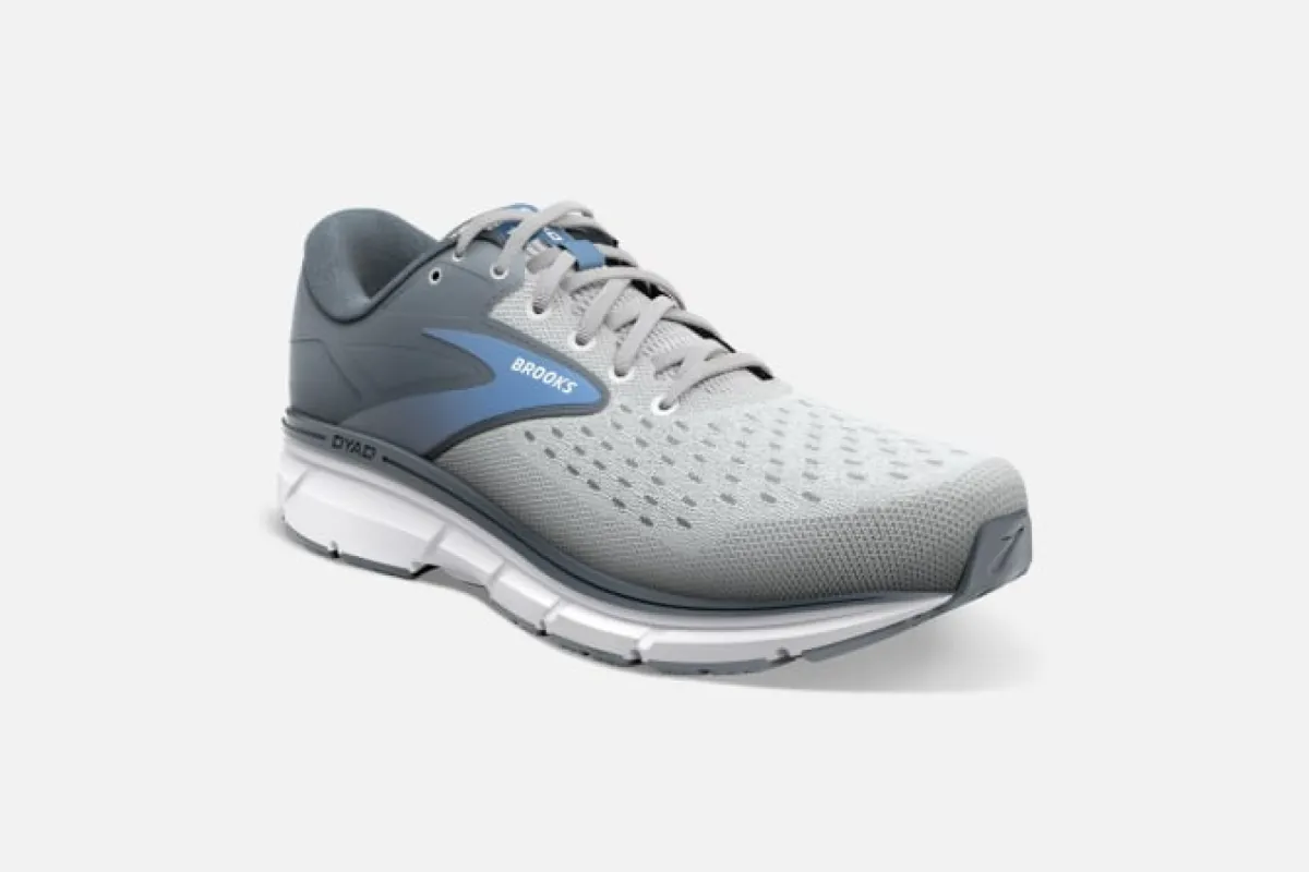 Brooks W Dyad 11 Neutral D Width Grey/ White/ Blue Width sold by Bayside Shoe Warehouse