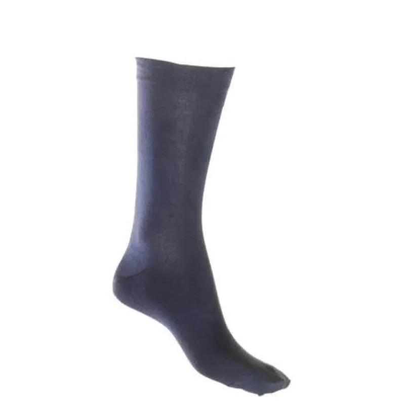Lafitte Loose Top Navy Bamboo Medium Socks made by Bayside Shoe Warehouse