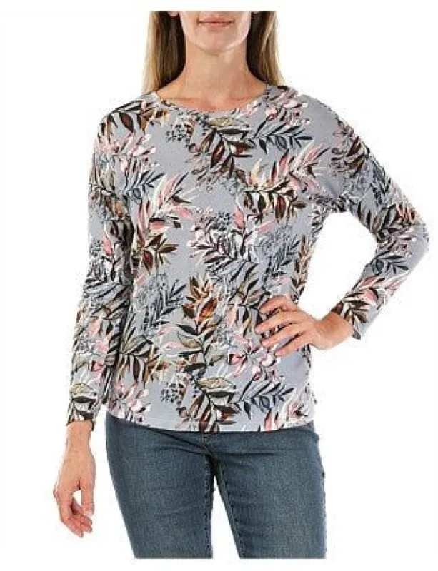 Jump Long Sleeve Autumn Leaf Top sold by Bayside Shoe Warehouse