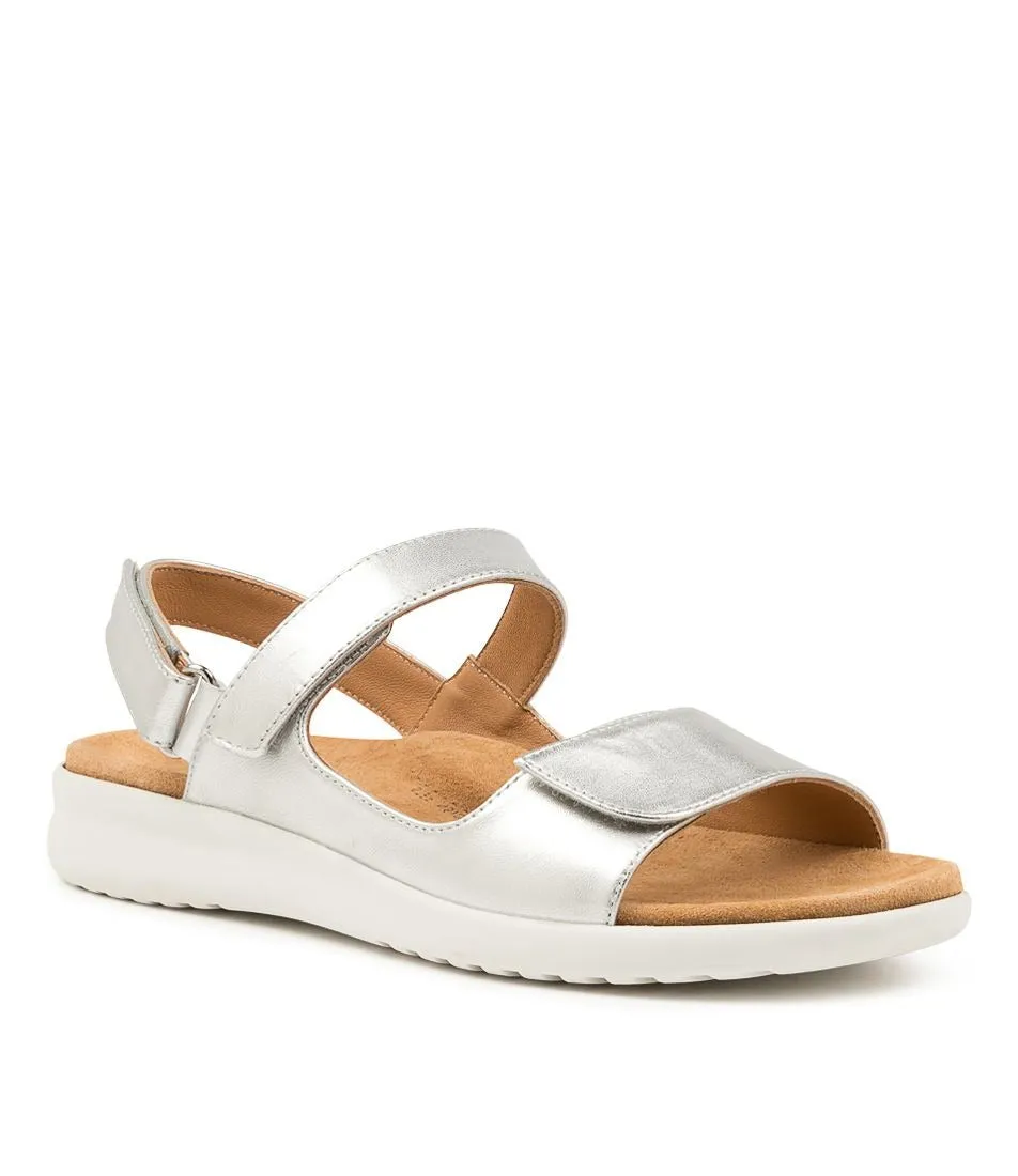 Ziera Benji W Silver/white Leather sold by Bayside Shoe Warehouse