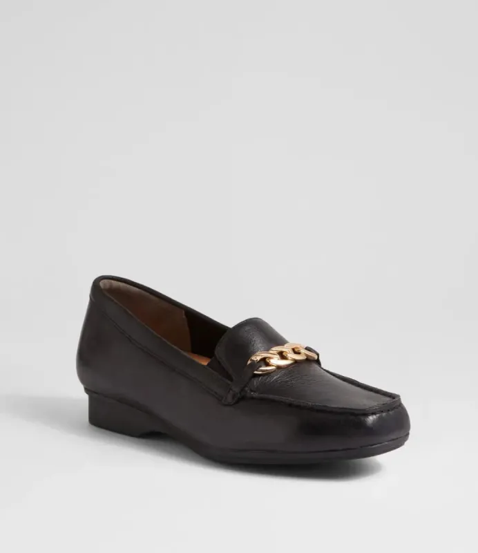 Ziera Fenders Xf Black Leather Loafers sold by Bayside Shoe Warehouse