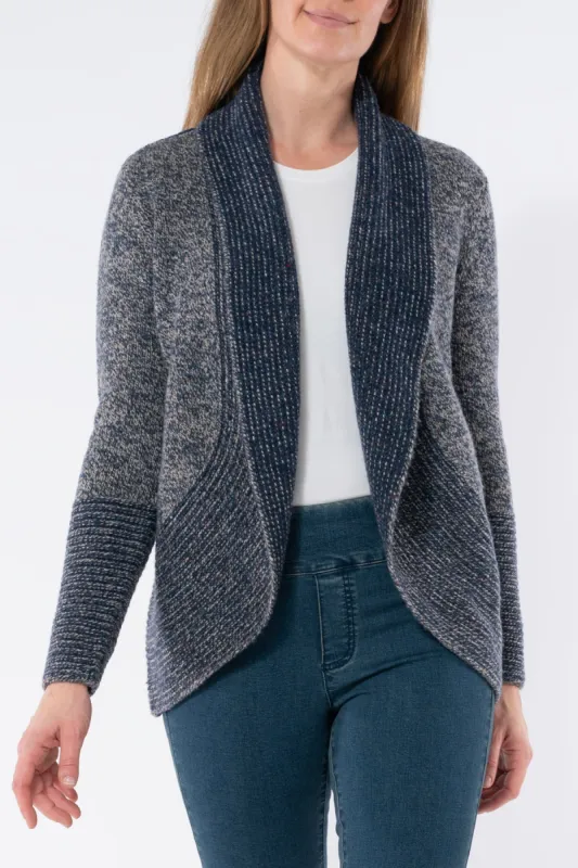 Jump Shawl Collar Cardi Ink Combo sold by Bayside Shoe Warehouse