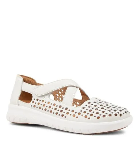 Ziera Sachet Xf White Leather sold by Bayside Shoe Warehouse