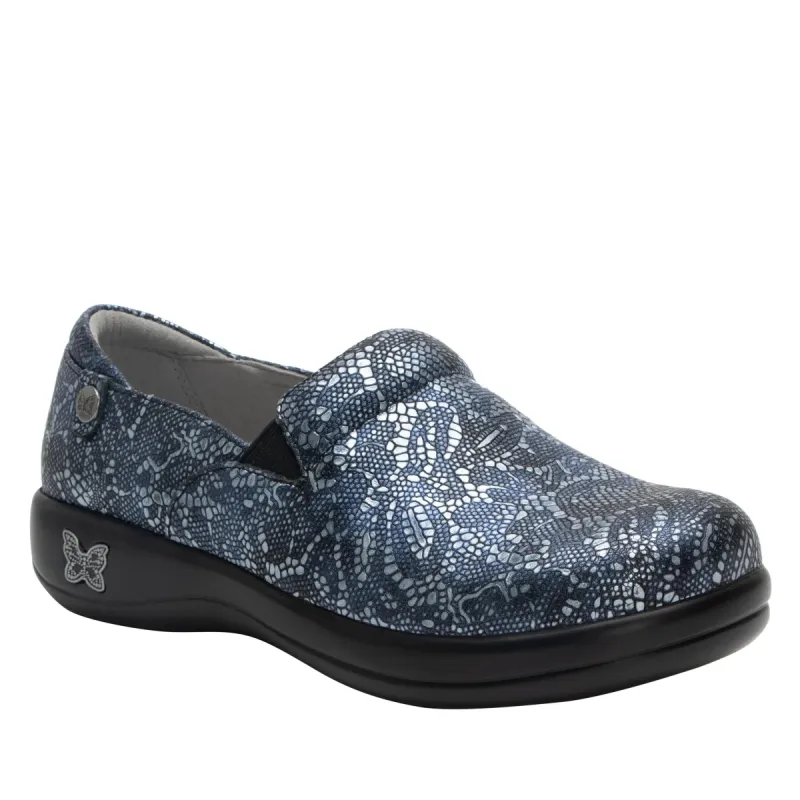 Alegria Keli Pewter Lace sold by Bayside Shoe Warehouse