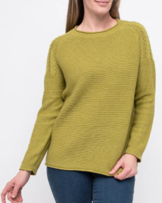 Jump Cable Sleeve Pullover Kiwi sold by Bayside Shoe Warehouse