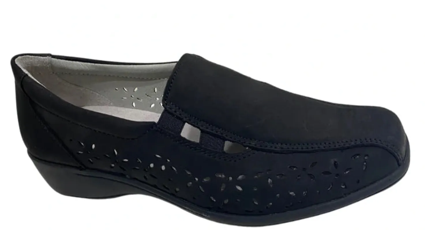 Aco Comfort Adalina Black Kid sold by Bayside Shoe Warehouse