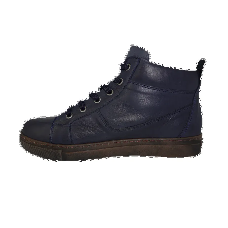 Cabello Eg1570 Navy Side Zip & Lace Up Ankle Boots sold by Bayside Shoe Warehouse product image thumbnail 2