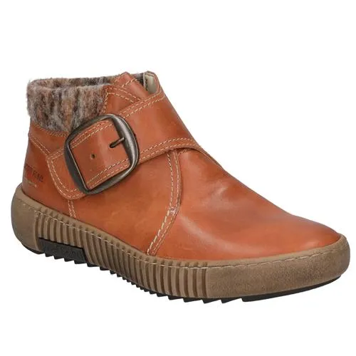 Josef Seibel Maren Orange Kombi Women Ankle Boots sold by Bayside Shoe Warehouse