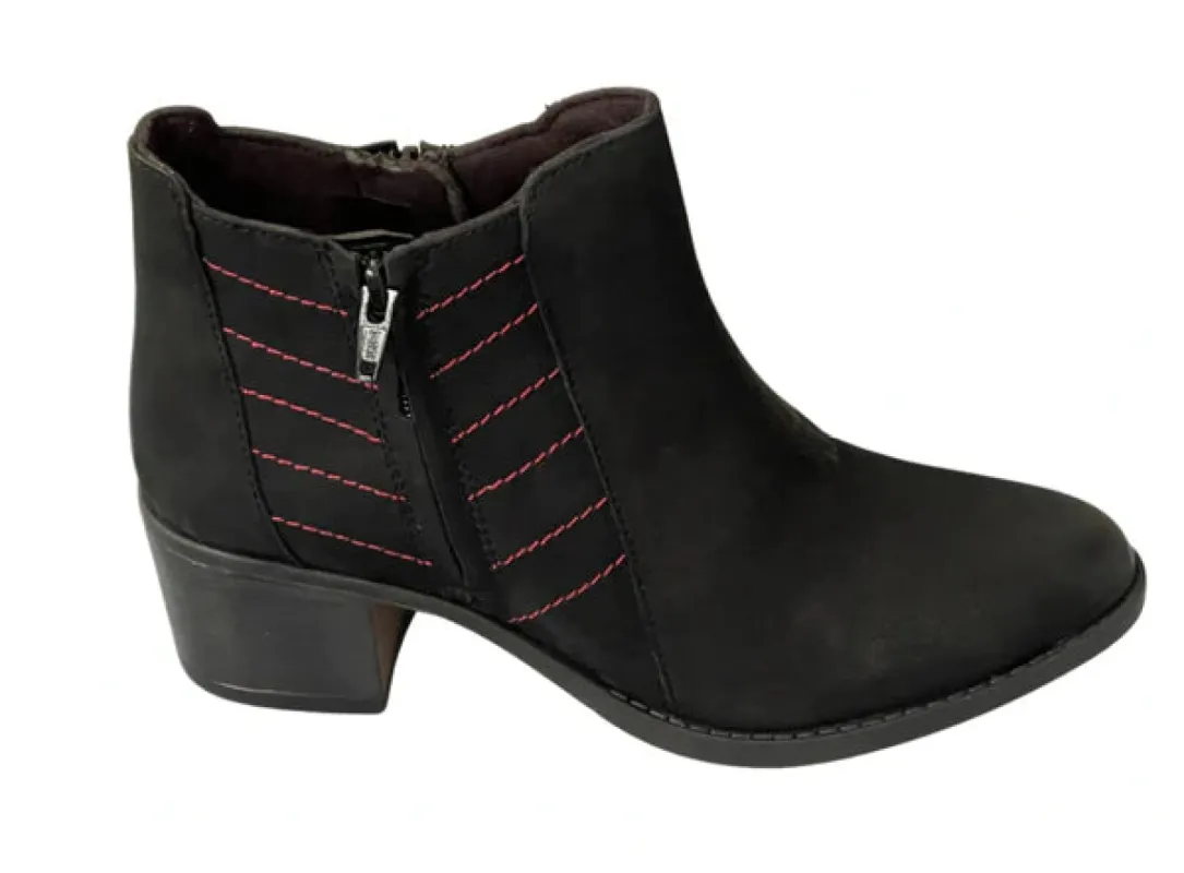 Via Nova Ferntree Boot / Navy/red Stitch sold by Bayside Shoe Warehouse