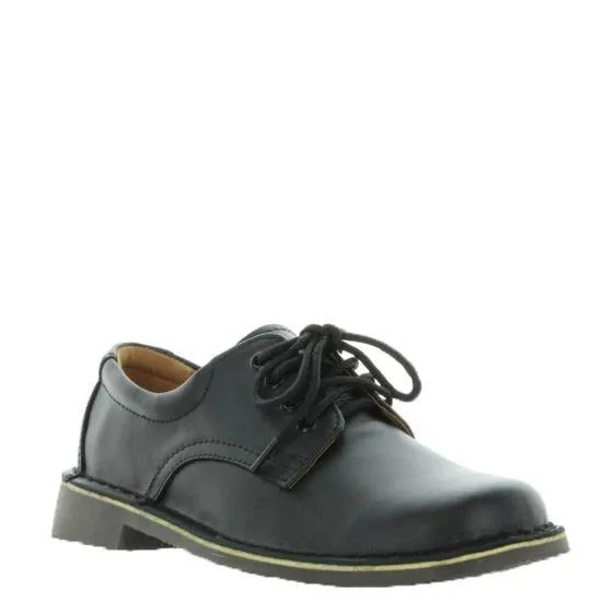 Wilde Jezra School Shoe Black Smooth sold by Bayside Shoe Warehouse
